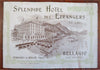 Hotel Splendide Bellagio Italy Lake Como c. 1890's Grand Hotel travel brochure