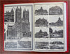 World cities Le Tour du Monde c. 1880's Jsaac Behar illustrated souvenir album