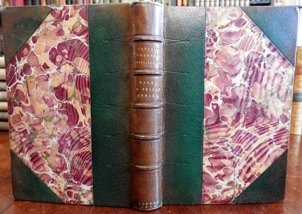 Captain Gronow's Recollections European Society 1864 memoir fine leather book