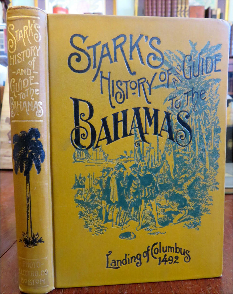 Bahamas Guide History maps 1891 Stark tourist's guide book fine Nassau city plan