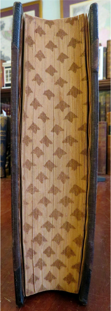 Knickerbocker 1857 New York Monthly Illustrated Magazine leather book gauffered