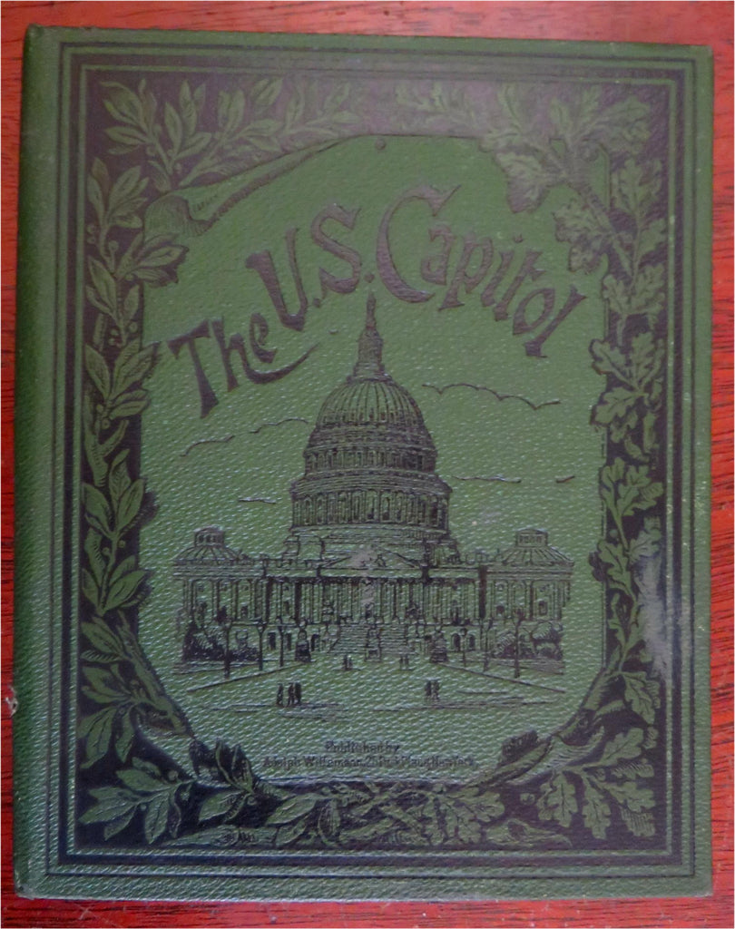 U.S. Capitol Washington D.C. 1885 Wittemann Tourist Souvenir view Album Capitol