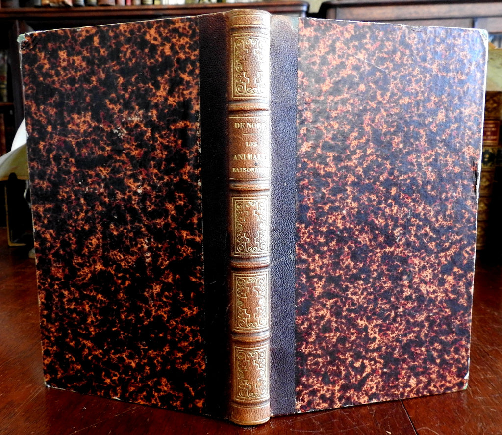 Animal Reason Les Animaux Raisonnent c.1850 Nore Paris French fine leather book