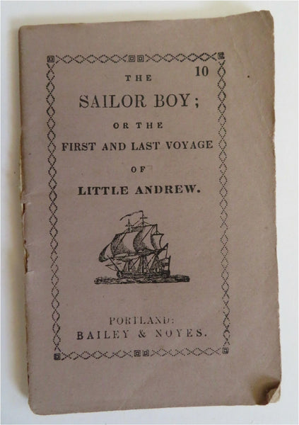 The Sailor Boy c. 1850's illustrated nautical juvenile chap book whale woodcut