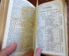 Pocket Gazetteer North America & West Indies Travel Rail Roads 1834 leather book