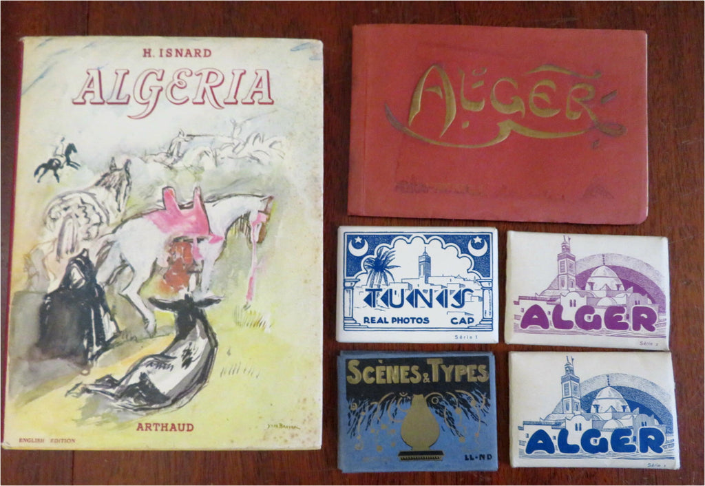 Algerian Travel & Souvenir Items Post Cards View Album Travel Book lot