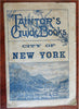 New York city Complete Travel Guide 1882 large hand color city plan map & ads