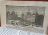 New York city Complete Travel Guide 1882 large hand color city plan map & ads