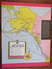 Alaska Steamship Co. Travel Booklet c. 1938 illustrated guide w/ map