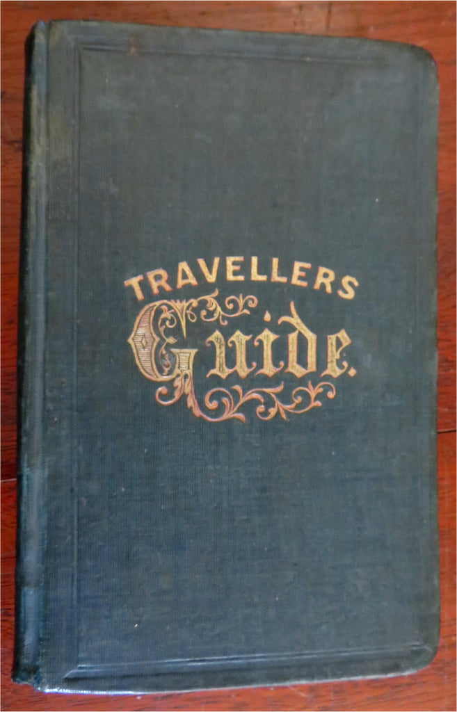 Hudson River Northern Tourist US & Canada 1864 Civil War era travel guide hotels