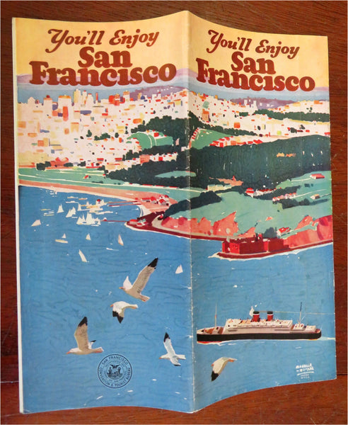 San Francisco California Vacation Brochure c. 1930's illustrated pamphlet