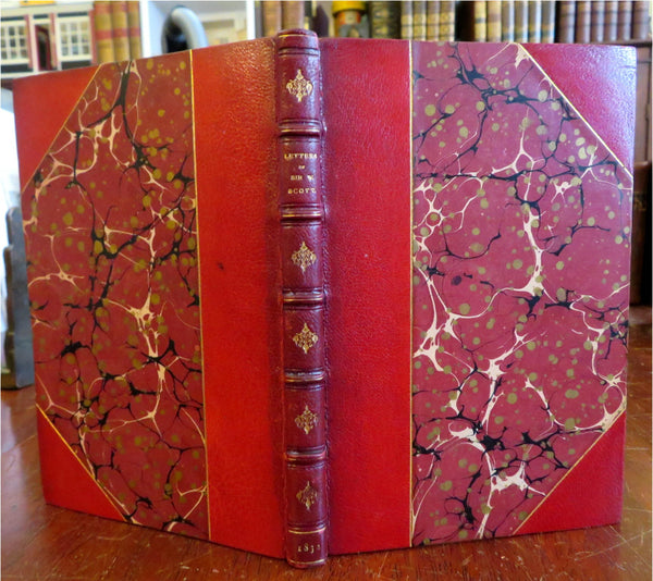 Sir Walter Scott Collected Letters 1832 lovely small leather book
