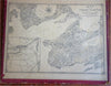 Thousand Islands Canada St. Lawrence River Boats Mansions c.1880-90 album w/ map