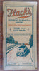 Automobile Road Map Atlas 1927 H.E. Flack travel guide city plans directions