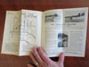 Automobile Road Map Atlas 1927 H.E. Flack travel guide city plans directions