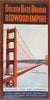 Golden Gate Bridge San Francisco c. 1939 folding car map & brochure travel guide