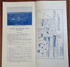 Montreal Canada Royal Blue Line Tours c. 1915 illustrated travel brochure w/ map