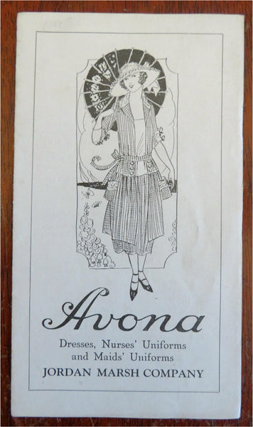 Jordan Marsh Company Nurse & Maid Uniforms c. 1922 Avona illustrated catalog