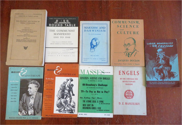 Communism Capitalism 1912-50 American Economic Ideology Lot x 8 propaganda books