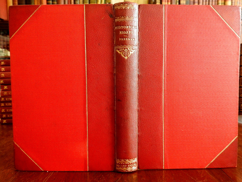 Edward Freeman Historical Essays Greece Rome 1873 fine antiquarian leather book
