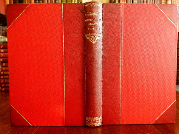 Edward Freeman Historical Essays Greece Rome 1873 fine antiquarian leather book