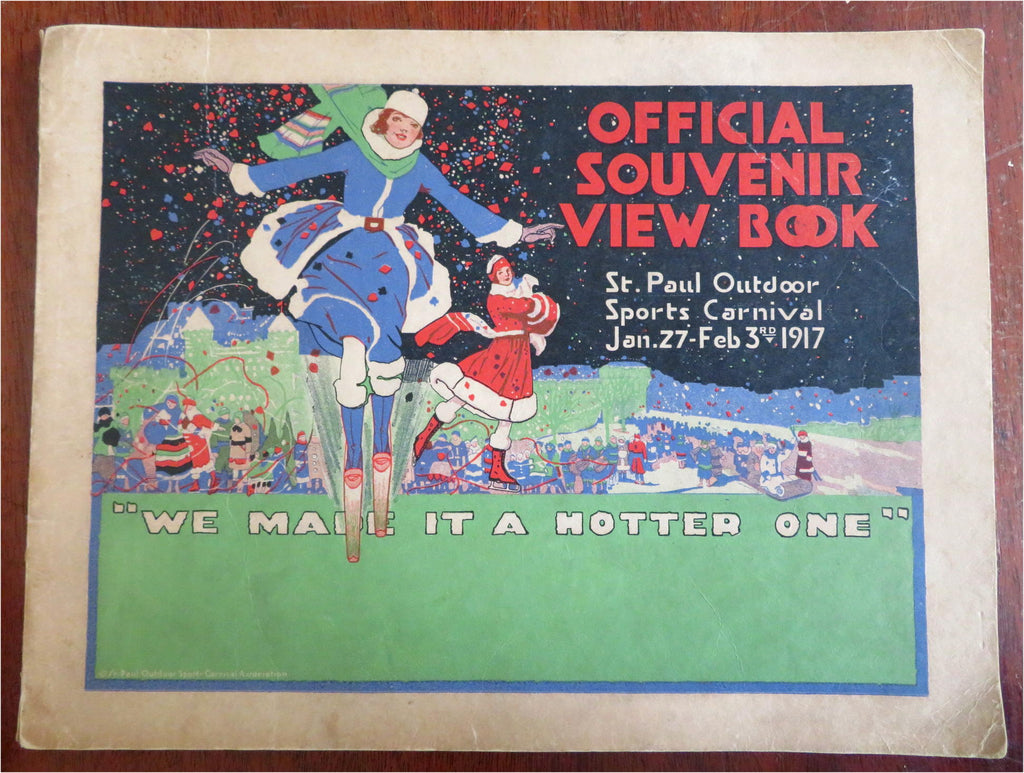 St. Paul Minnesota Winter Carnival 1917 rare photo illustrated souvenir album