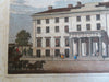 Tremont House Boston Massachusetts Hotel c. 1840 Archer fine hand colored print