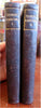 Divine & Moral Emblems 1824 Quarles illustrated 2 vol. leather set w/ 79 plates