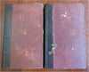 Divine & Moral Emblems 1824 Quarles illustrated 2 vol. leather set w/ 79 plates