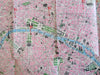 Paris France Pictorial City Plan c. 1950 TWA airline city map travel brochure