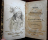 William Cowper The Task & Tirocinium 1821 small pocket leather book w/ portrait