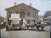 Bard Union Company Parade Float c. 1890's framed photograph brass ball & flange