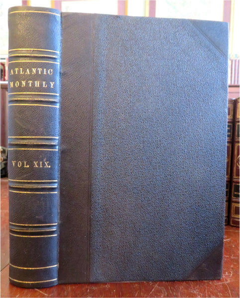 Atlantic Monthly Frederic Douglass vote 1867 American Arts Politics leather book