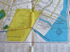 Newark New Jersey Large Folding City Plan c. 1940-50 pocket map road atlas
