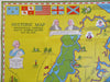 Brunswick George Atlantic Coast c. 1950's travel brochure cartoon pictorial map