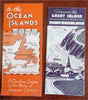 Newfoundland Canada c. 1930's lot x 2 pictorial map travel brochures fishing