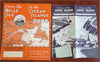 Newfoundland Canada c. 1930's lot x 2 pictorial map travel brochures fishing