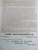 Acme Hay Ricker Agricultural Harvesting Tool Farming c.1885 rare handbill