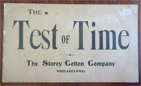 Storey Cotton Co. Philadelphia Investment Company c. 1901 promotional booklet