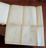 U.S. Coastal Survey Government Report 1866 book 24 nautical maps Western US TX