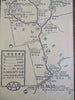 El Paso Texas to Los Angeles c. 1940's AAA Promotional Road Map Hotel give away