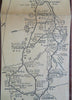 El Paso Texas to Los Angeles c. 1940's AAA Promotional Road Map Hotel give away