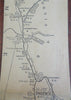 El Paso Texas to Los Angeles c. 1940's AAA Promotional Road Map Hotel give away