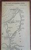 El Paso Texas to Los Angeles c. 1940's AAA Promotional Road Map Hotel give away