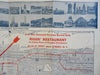 Riggs' Restaurant New York City Promotional Folding Map c. 1925 vintage advert