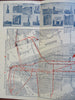 Riggs' Restaurant New York City Promotional Folding Map c. 1925 vintage advert