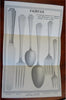 New England Silverware Metalwork company Vintage Adverts c. 1920's Lot x 4