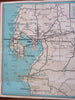 St. Petersburg Florida Clearwater Davis Causeway 1941 travel brochure maps