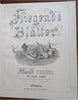 Fliegende Blatter German Humorous Periodical 1912 leather book 52 issues w/ Ads