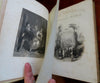Payne's Pictorial World c. 1850's illustrated w/ 69 plates fine leather book